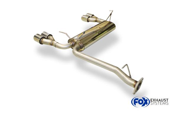 Endschalldämpfer quer Ausgang rechts/links - 2x80 Typ 13 rechts/links passend für: Honda Prelude BB2/3